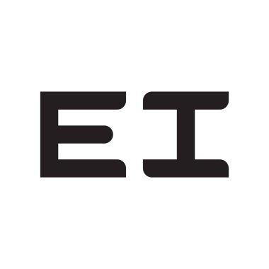 ei ilk harf vektör simgesi simgesi