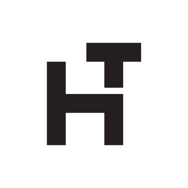 İlk harf vektör logosu simgesi