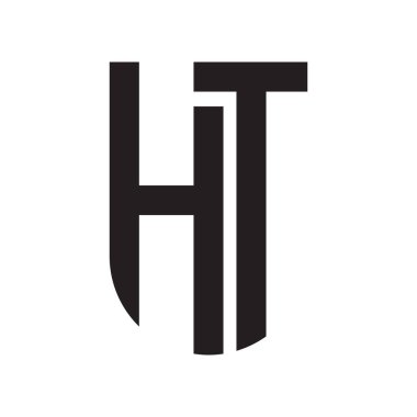 İlk harf vektör logosu simgesi