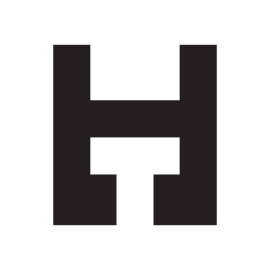 İlk harf vektör logosu simgesi