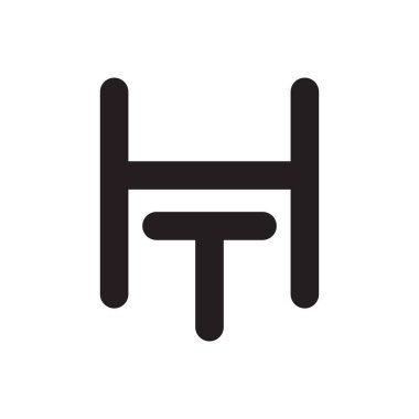 İlk harf vektör logosu simgesi