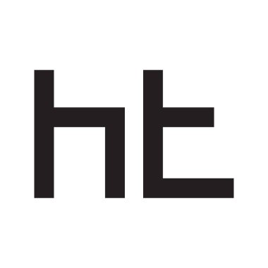 İlk harf vektör logosu simgesi