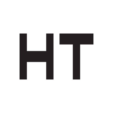 İlk harf vektör logosu simgesi