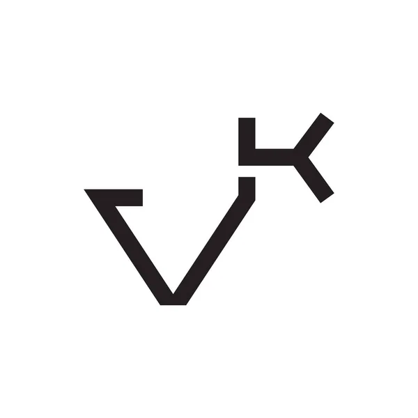 Ícone Logotipo Vetor Letra Inicial — Vetor de Stock