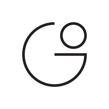 ilk harf vektör logo simgesine git
