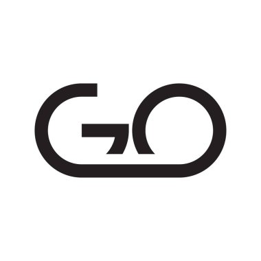 ilk harf vektör logo simgesine git