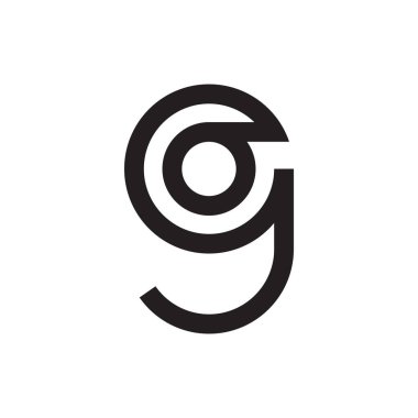 ilk harf vektör logo simgesine git