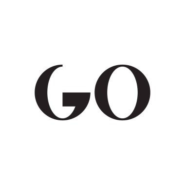 ilk harf vektör logo simgesine git