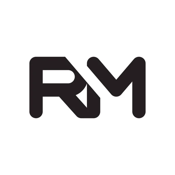 rm ilk harf vektör logo simgesi