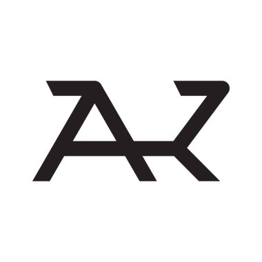 ak ilk harf vektör logo simgesi