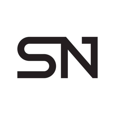 İlk harf vektör logosu simgesi