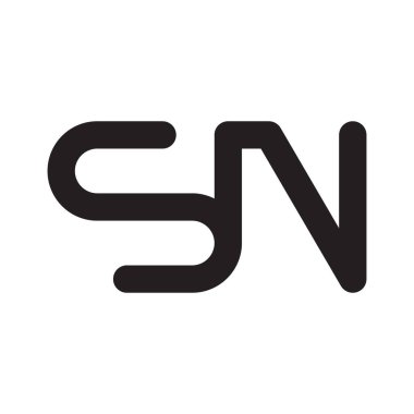 İlk harf vektör logosu simgesi