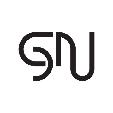 İlk harf vektör logosu simgesi