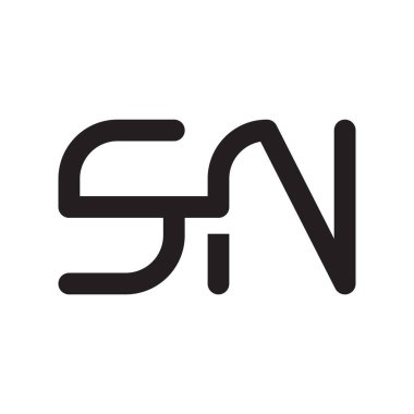 İlk harf vektör logosu simgesi