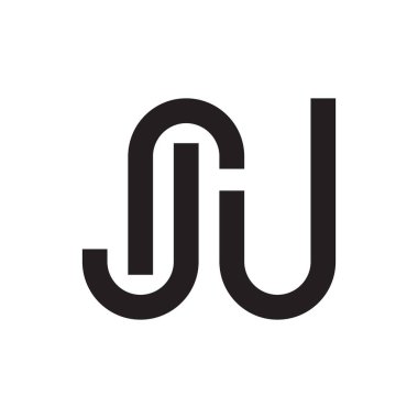 İlk harf vektör logosu simgesi