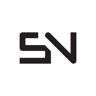 İlk harf vektör logosu simgesi