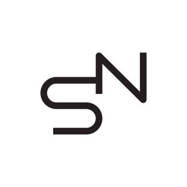 İlk harf vektör logosu simgesi