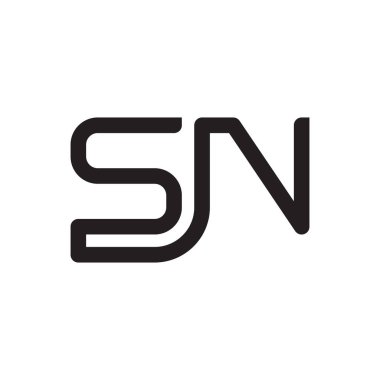 İlk harf vektör logosu simgesi