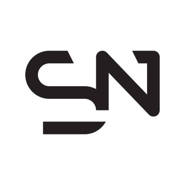 İlk harf vektör logosu simgesi