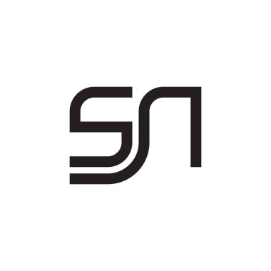 İlk harf vektör logosu simgesi