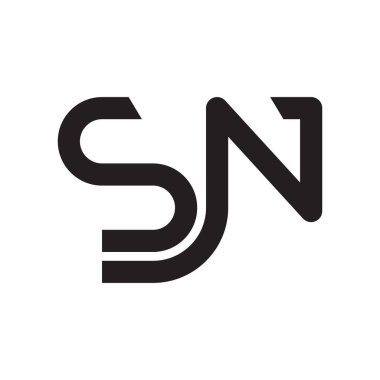 İlk harf vektör logosu simgesi