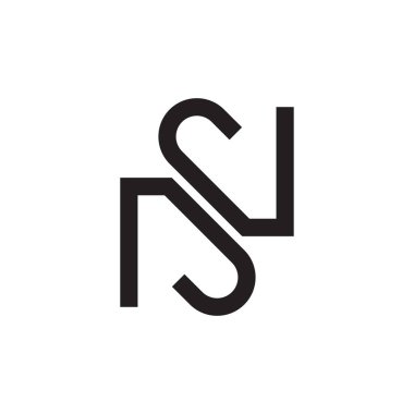 İlk harf vektör logosu simgesi