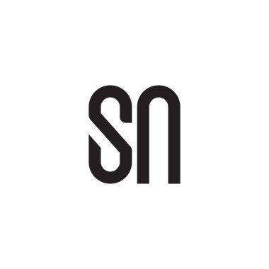 İlk harf vektör logosu simgesi