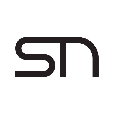 İlk harf vektör logosu simgesi