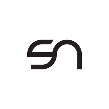 İlk harf vektör logosu simgesi