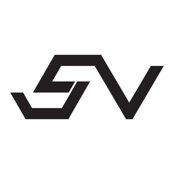 Inicial Icono Del Logotipo Del Vector Letra — Vector de stock