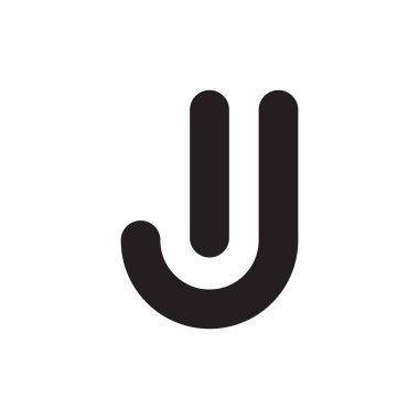 ij ilk harf vektör logosu simgesi