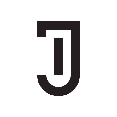 ij ilk harf vektör logosu simgesi
