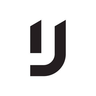 ij ilk harf vektör logosu simgesi