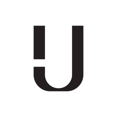 ij ilk harf vektör logosu simgesi