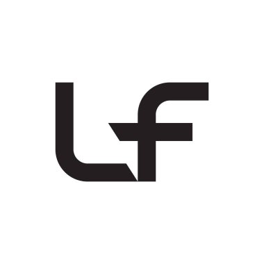 Eğer ilk harf vektör logo simgesi