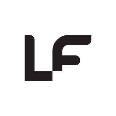 Eğer ilk harf vektör logo simgesi