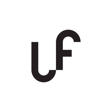 Eğer ilk harf vektör logo simgesi