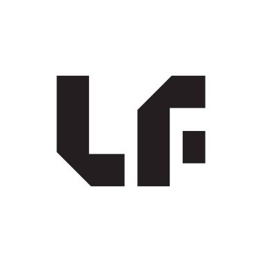 Eğer ilk harf vektör logo simgesi