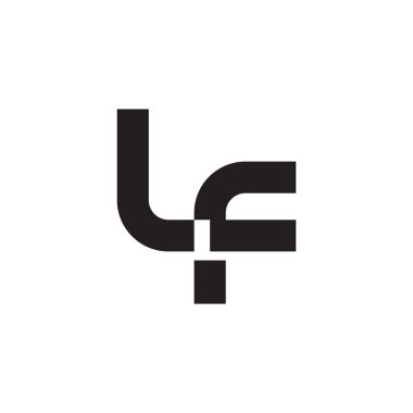 Eğer ilk harf vektör logo simgesi