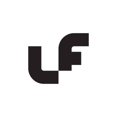 Eğer ilk harf vektör logo simgesi