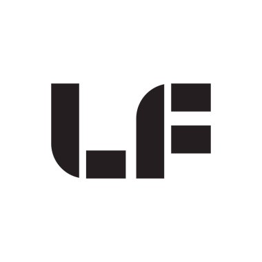 Eğer ilk harf vektör logo simgesi