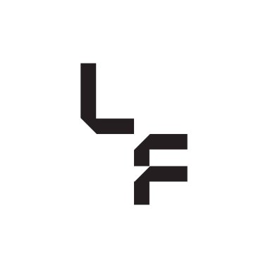 Eğer ilk harf vektör logo simgesi