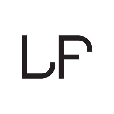 Eğer ilk harf vektör logo simgesi