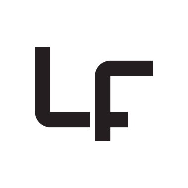 Eğer ilk harf vektör logo simgesi