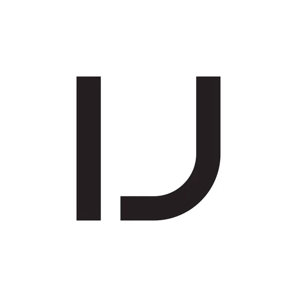 Första Bokstaven Vektor Logotyp Ikon — Stock vektor