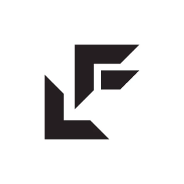 Eğer Ilk Harf Vektör Logo Simgesi — Stok Vektör