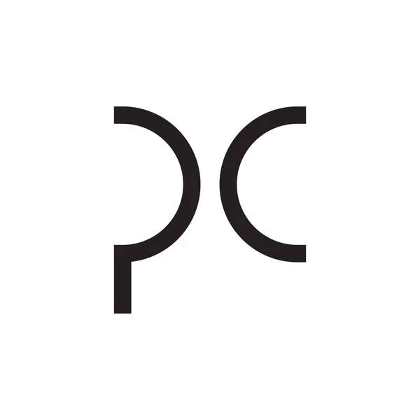 Pc初始字母向量图标 — 图库矢量图片