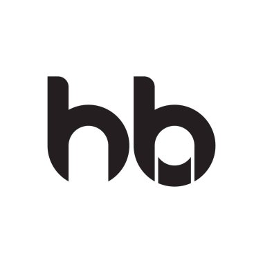 HB ilk harf logo şablon vektör simgesi tasarımı