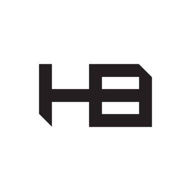 HB ilk harf logo şablon vektör simgesi tasarımı