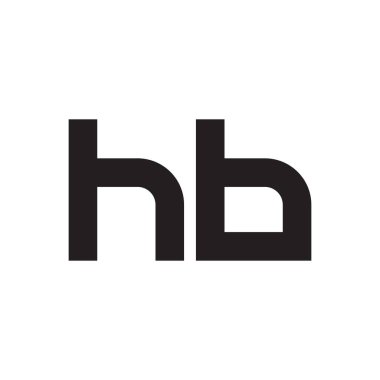 HB ilk harf logo şablon vektör simgesi tasarımı